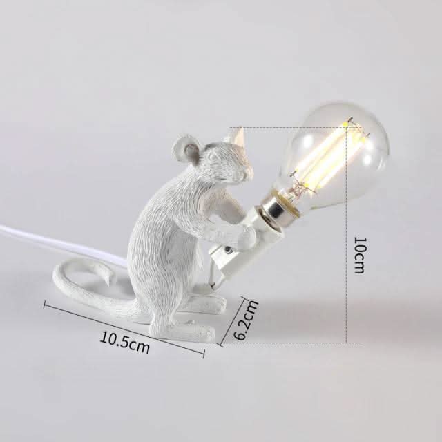 Mouse Figurine Accent Table Lamp
