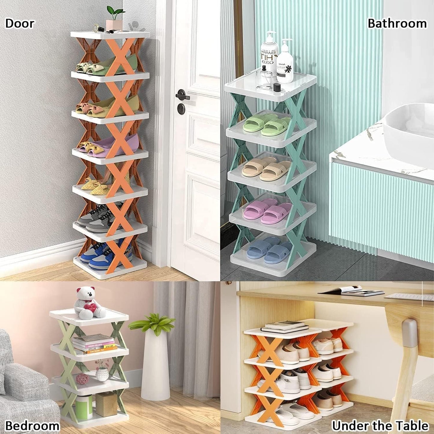 6-Tier Vertical Shoe Organizer