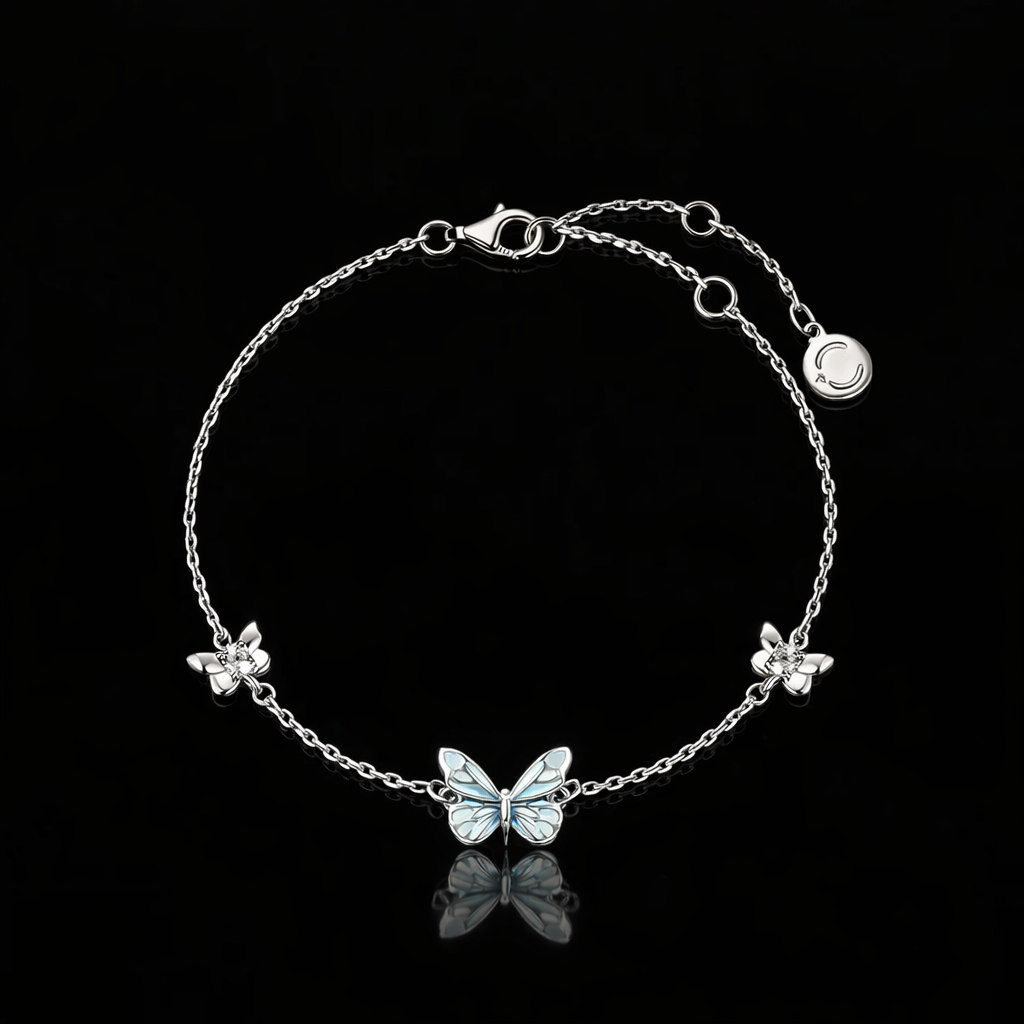 Blue Butterfly Luminescent Bracelet