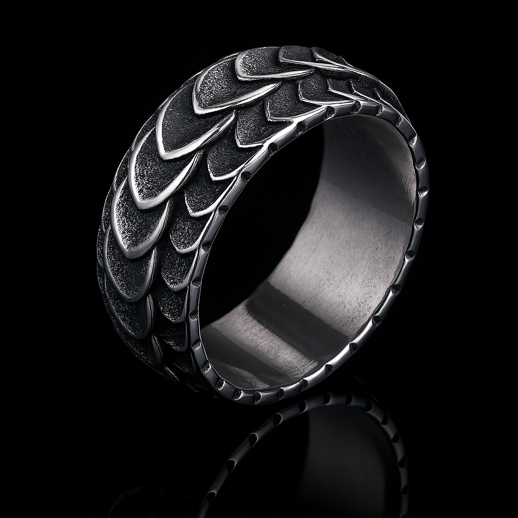 Scalebound Oath Stainless Steel Men’s Ring