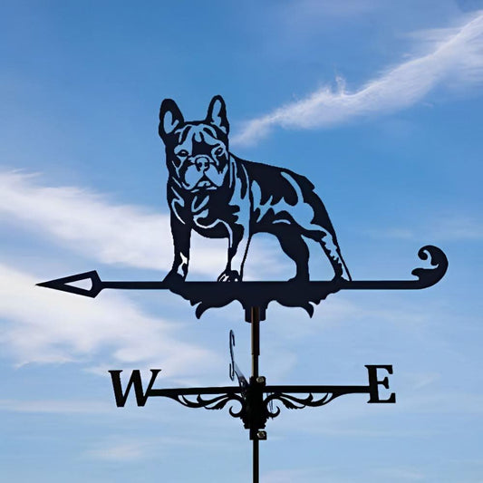 French Bulldog Silhouette Stainless Steel Weathervane