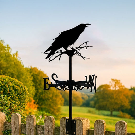 Crow Bird Stainless Steel Weathervane