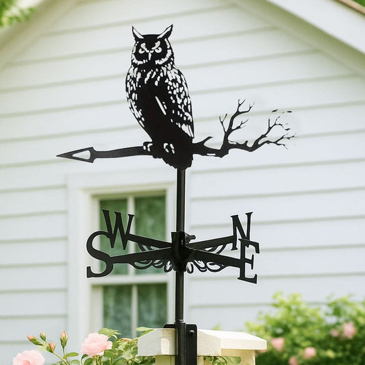 Owl Bird Stainless Steel Weathervane