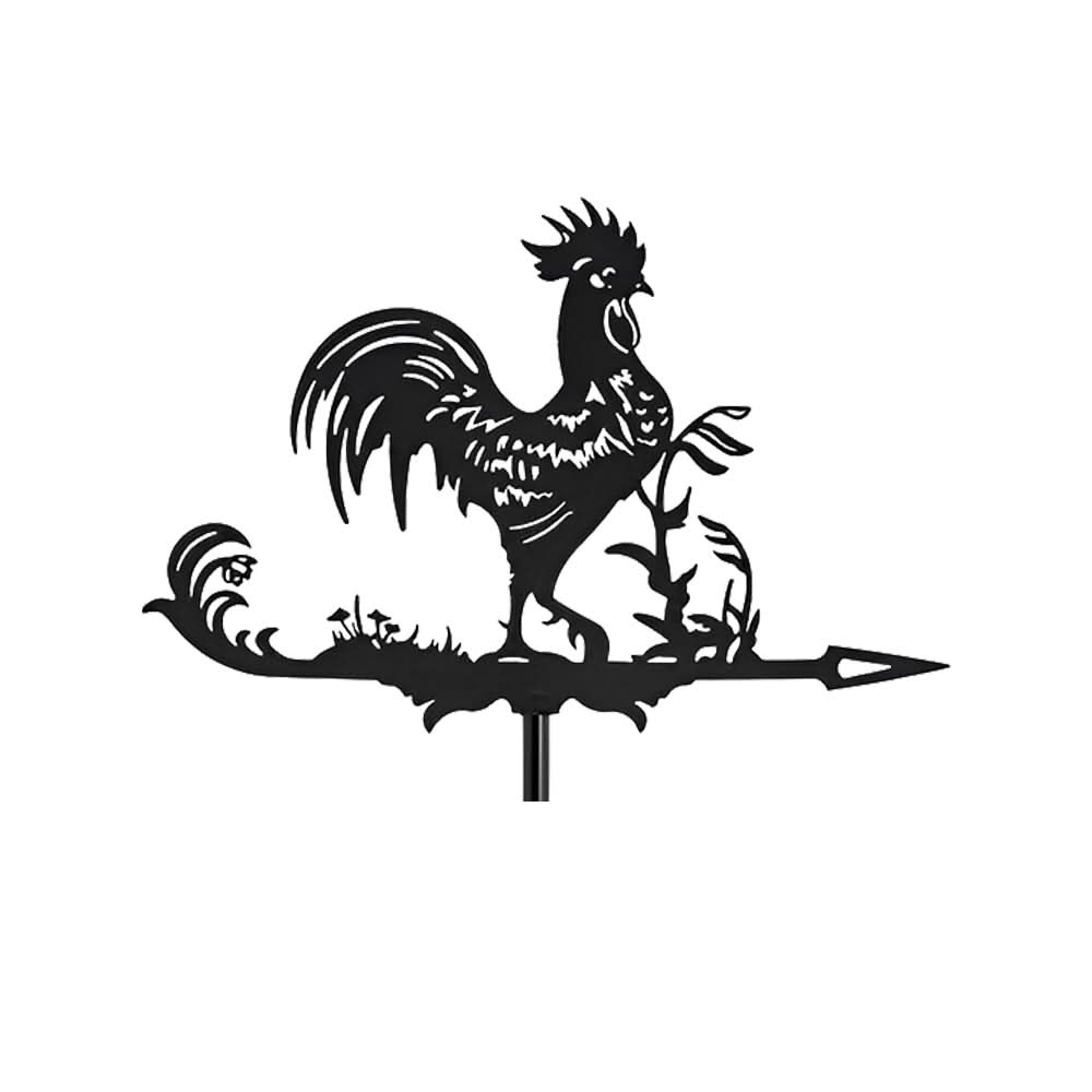 Rooster Farm Animal Stainless Steel Weathervane