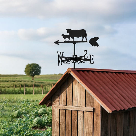 Calf Farm Animal Stainless Steel Weathervane