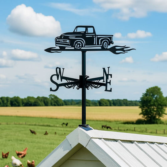 Pickup Truck Silhouette Stainless Steel Weathervane