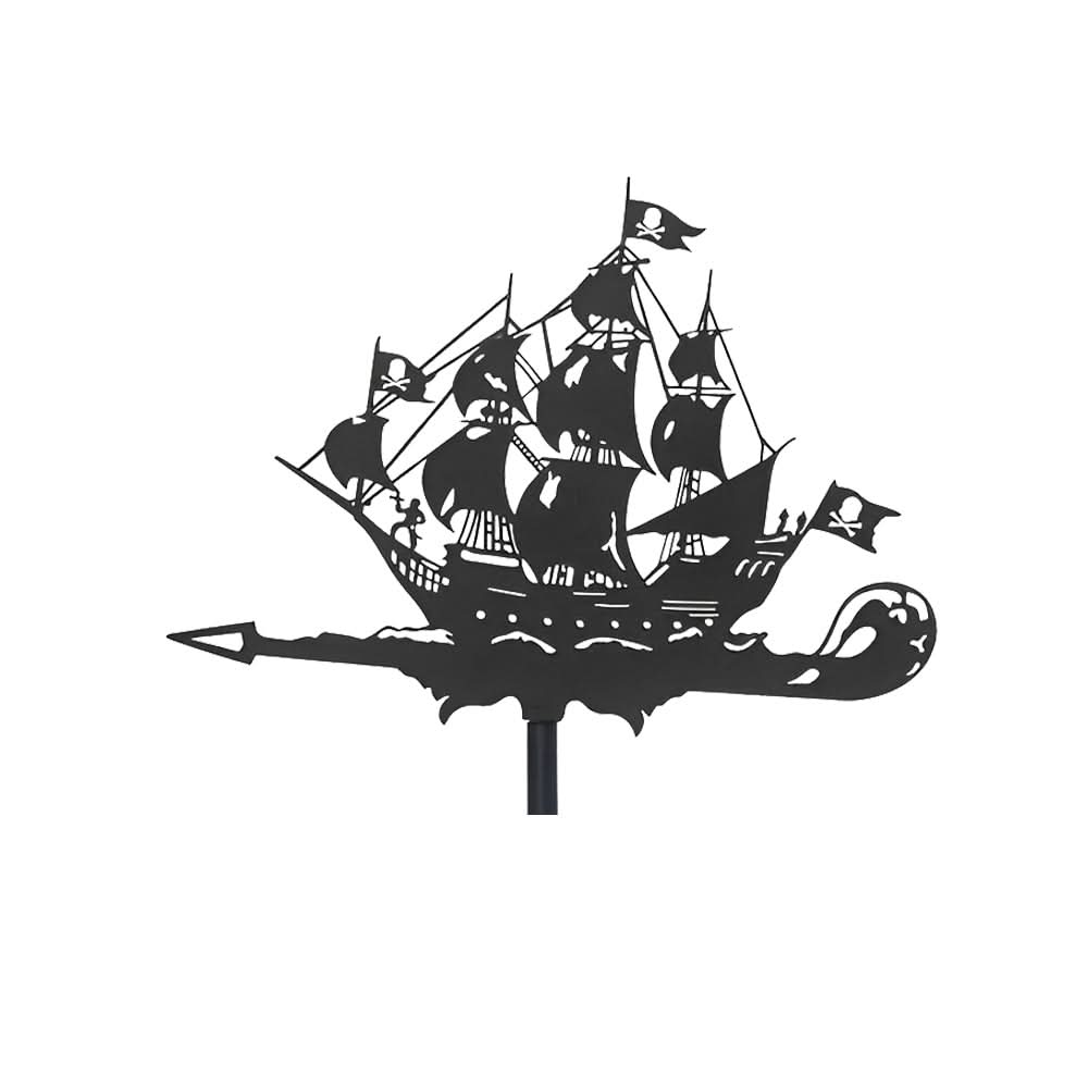 Pirate Ship Sailing Stainless Steel Weathervane