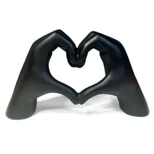 ArtZ® Love You Sculpture Love You Hands Sculpture Black Large