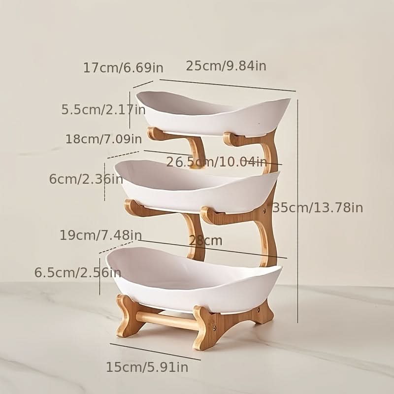 Tiered Fruit & Dessert Serving Stand