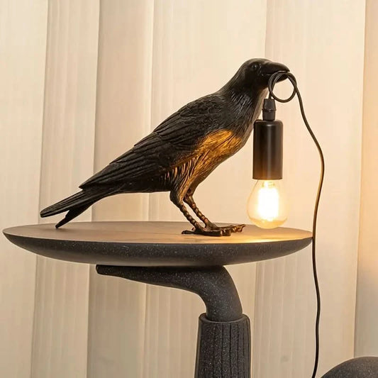 Raven Bird Accent Table Lamp