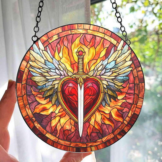 Fireheart Throne of Glass Fantasy Suncatcher