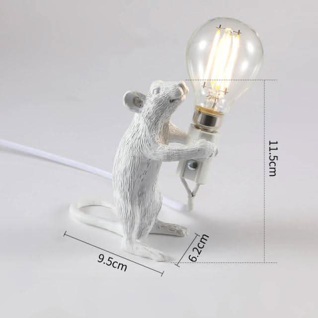 The Mice Lamp White Standing | Lily & Eden