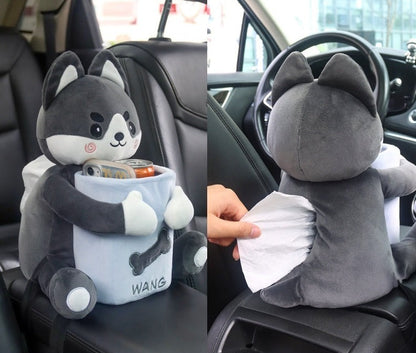 Dog Shaped 3-in-1 Car Storage Box