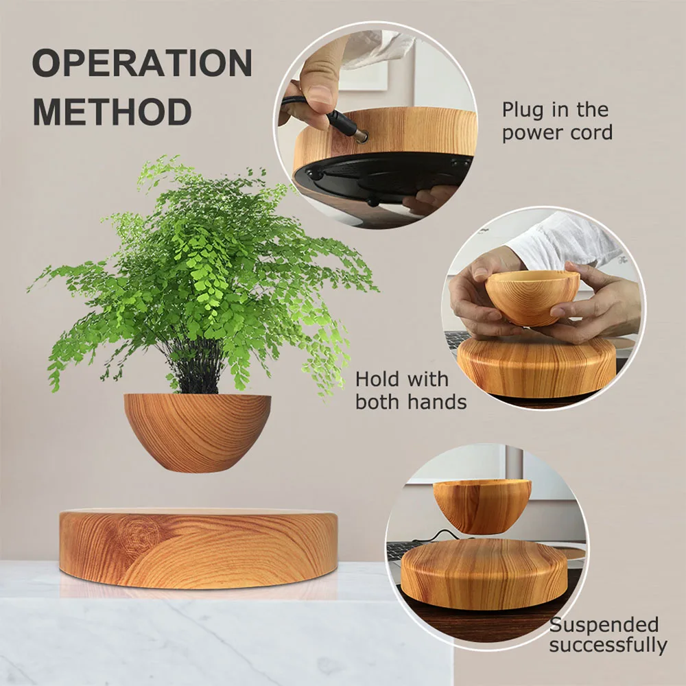 Magnetic Floating Levitating Plant Pot