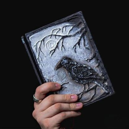 3D Raven Journal Book - Hand Painted