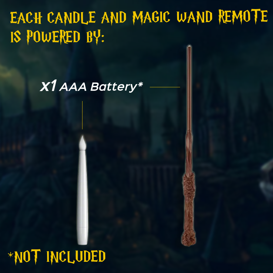 Floating LED Candle Lighting Set with Wand