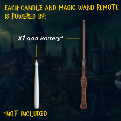 Floating LED Candle Lighting Set with Wand