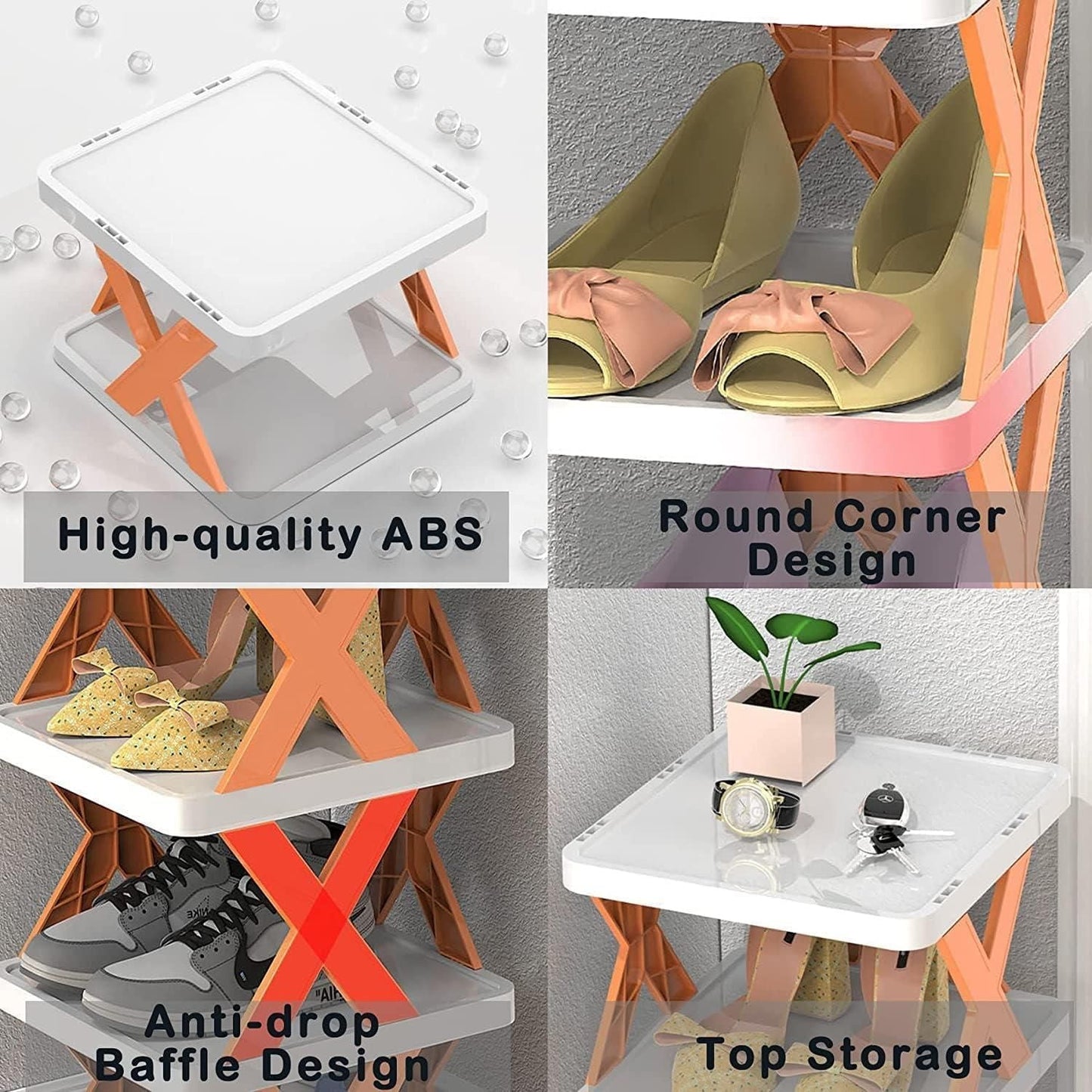 6-Tier Vertical Shoe Organizer