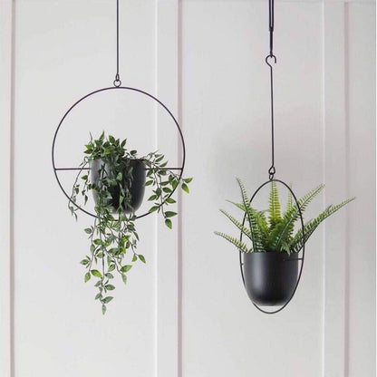 Metal Hanging Planter for Indoor Plants