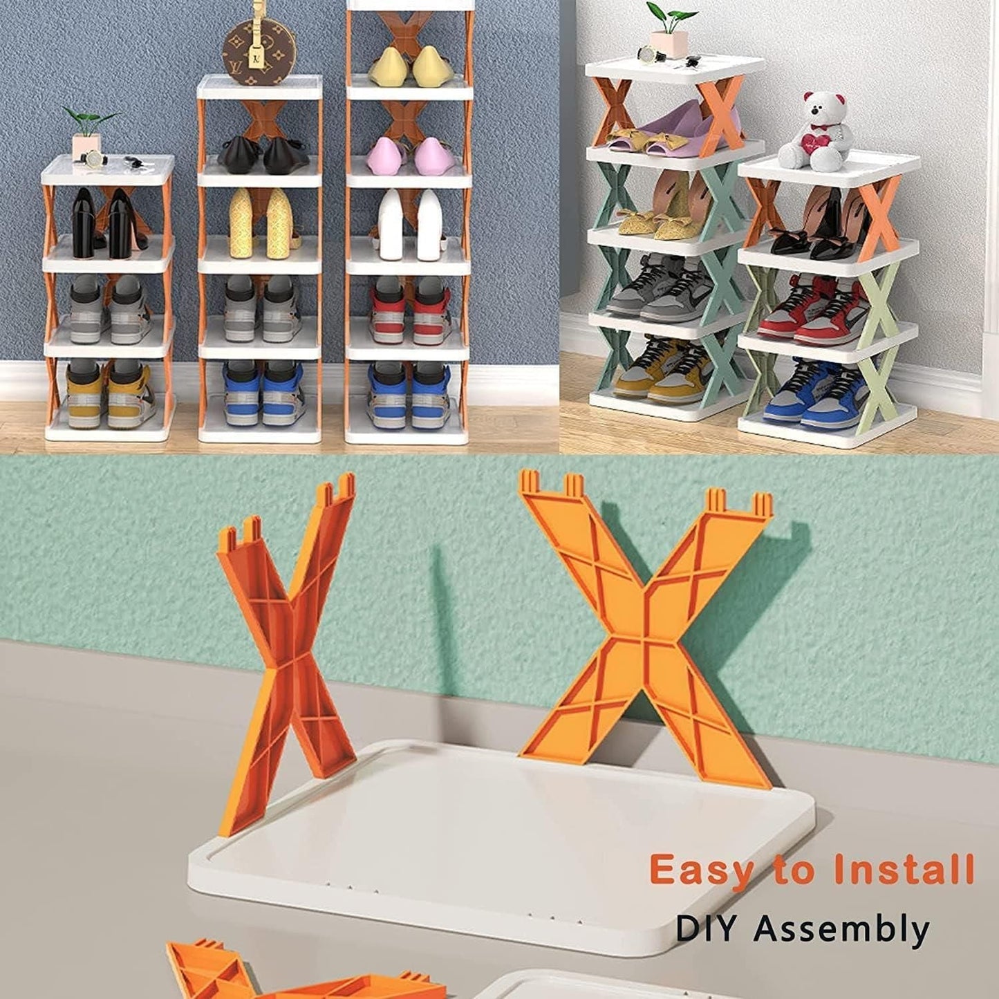6-Tier Vertical Shoe Organizer
