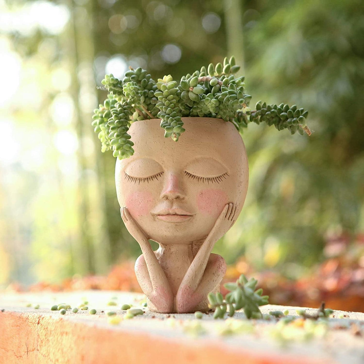 Face Resin Planter