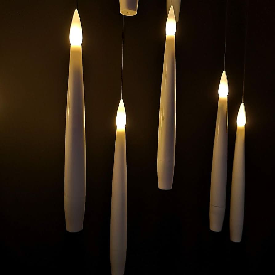 Floating LED Candle Lighting Set with Wand