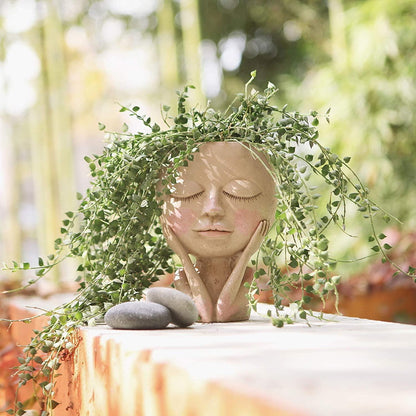 Face Resin Planter
