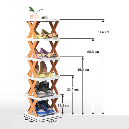 6-Tier Vertical Shoe Organizer