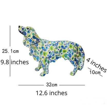 ArtZ® Golden Retriever Graffiti Painted Statue Graffiti Dog Sculptures