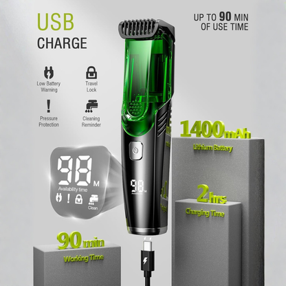 Leveline™ No-Mess Vacuum Beard Trimmer