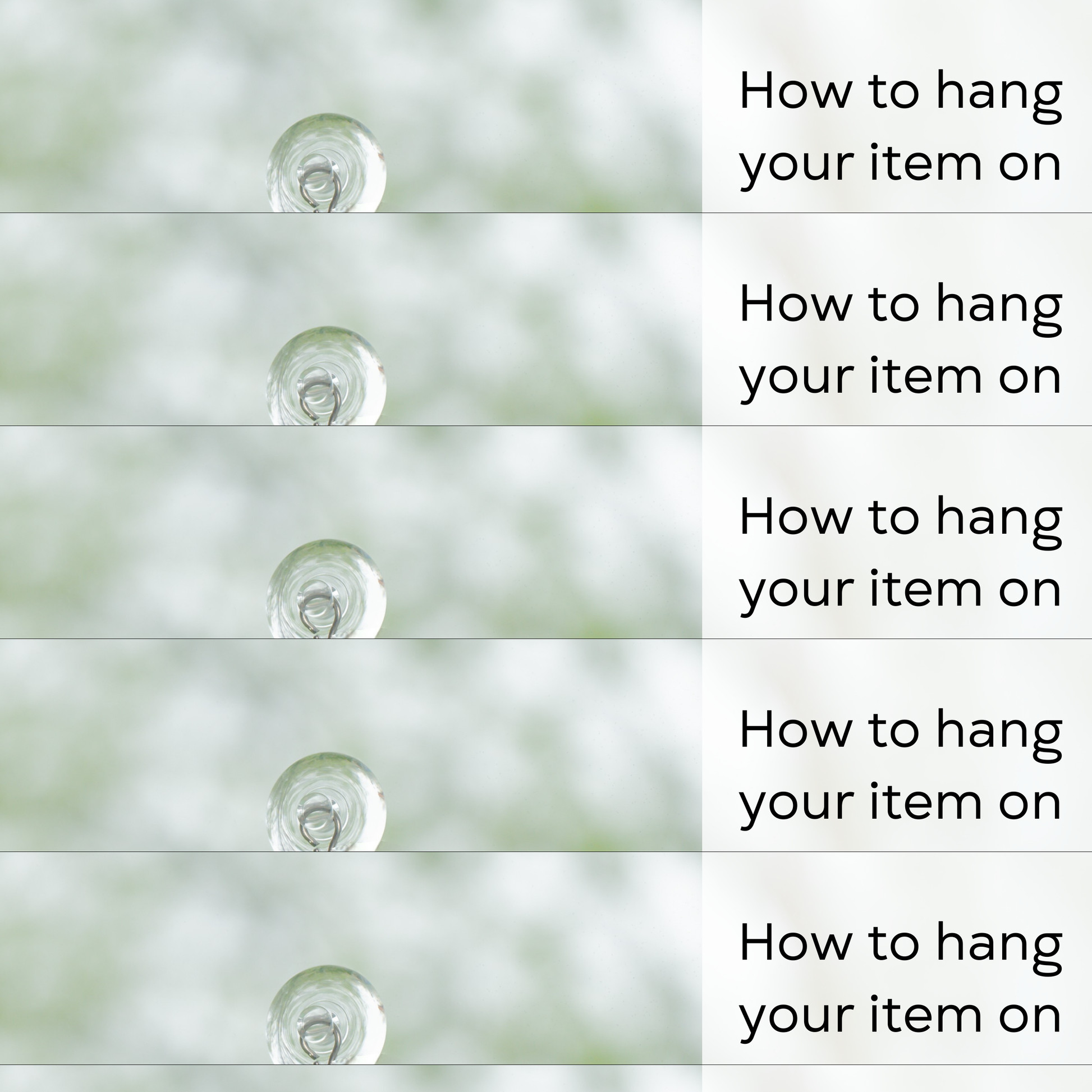 Step-by-step hanging guide next to blue jay stained glass suncatcher with suction cup on a window: clean window and suction cup, press a cup to the surface.