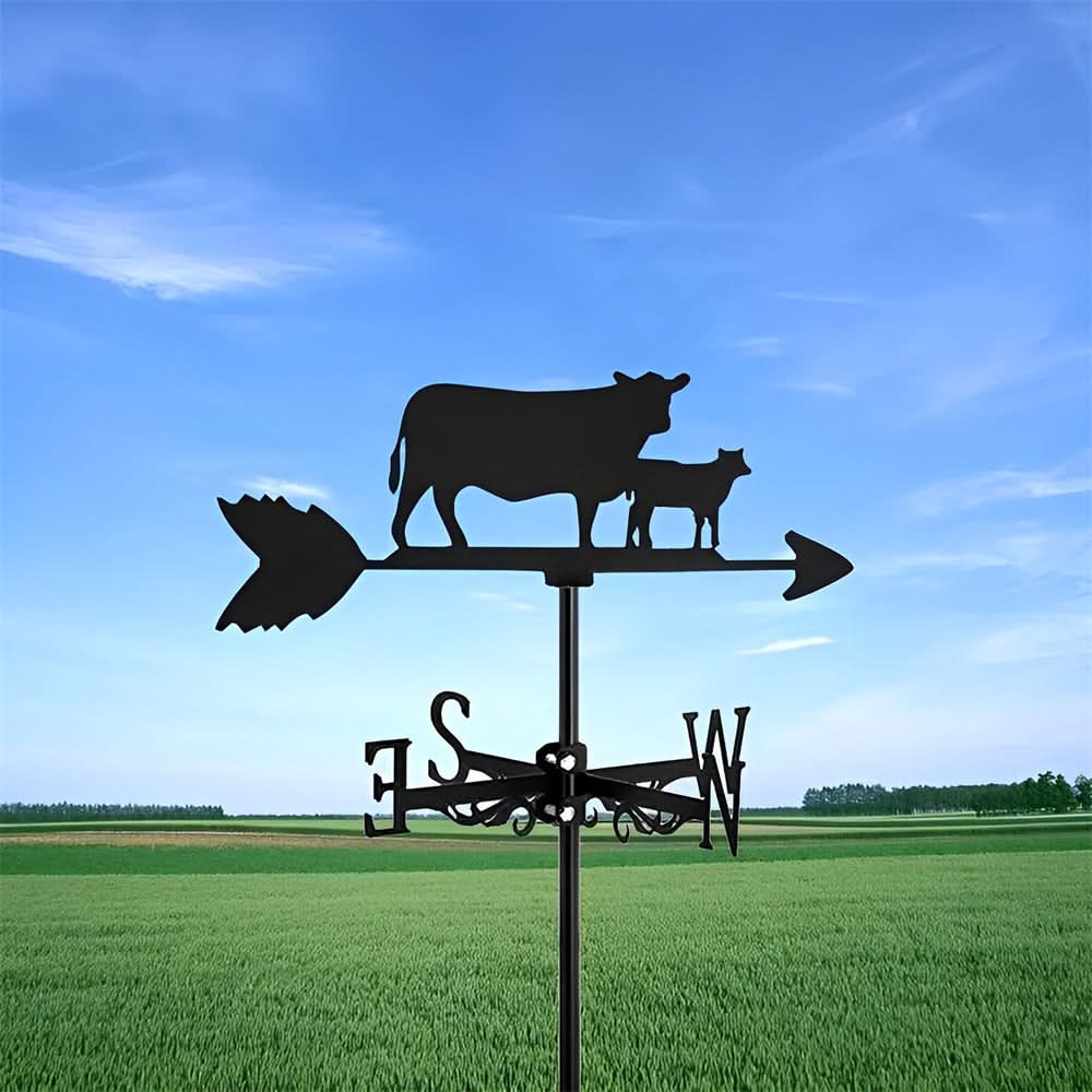 Calf Farm Animal Stainless Steel Weathervane