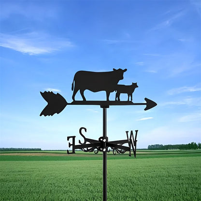 Calf Farm Animal Stainless Steel Weathervane