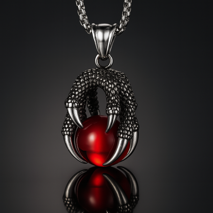 Dragon Claw Amulet Stainless Steel Necklace