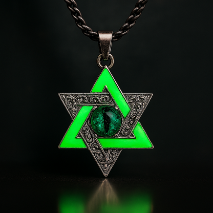 Nightglyphs Luminescent Sigil Pendant Necklace
