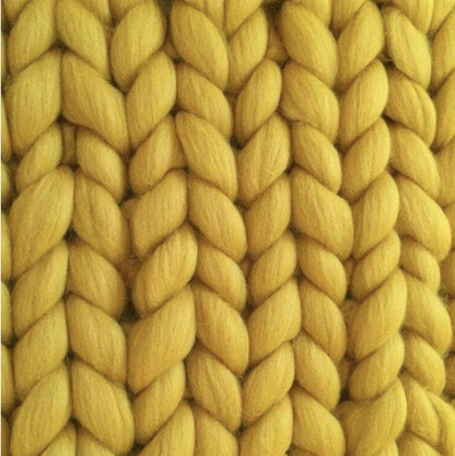 Chunky Knit Throw Blanket