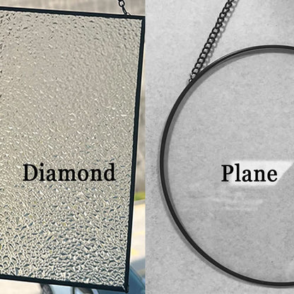 Colorful Sun Landscape Stained Glass Suncatcher