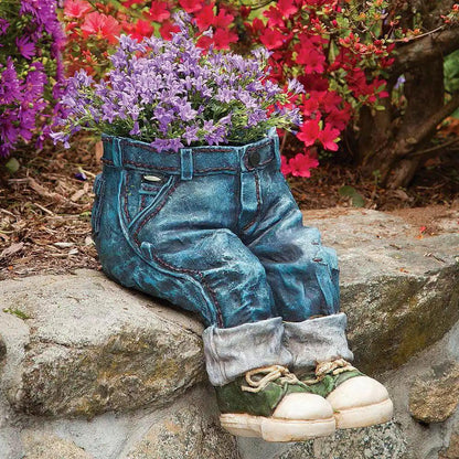 Denim Style Garden Planter