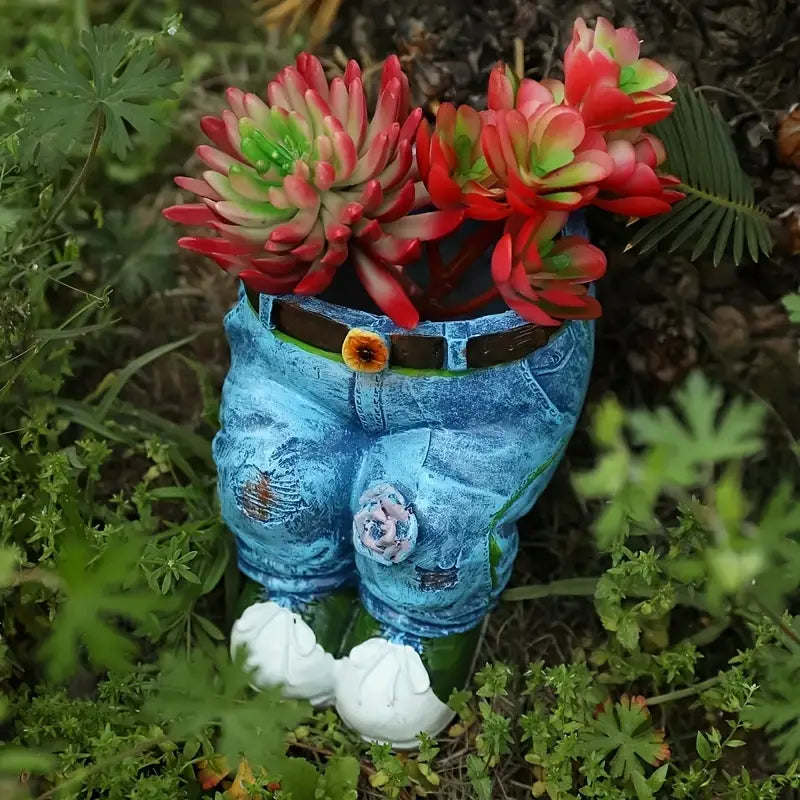 Denim Style Garden Planter