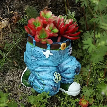 Denim Style Garden Planter
