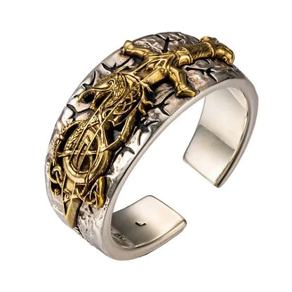 Dragonslayer  925 Sterling Silver Adjustable Ring