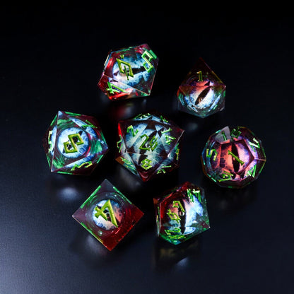 Elemental Dragon Liquid-Core Dice Collection
