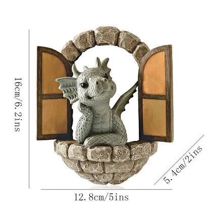 Enchanted Dragon Outdoor Garden Ornament