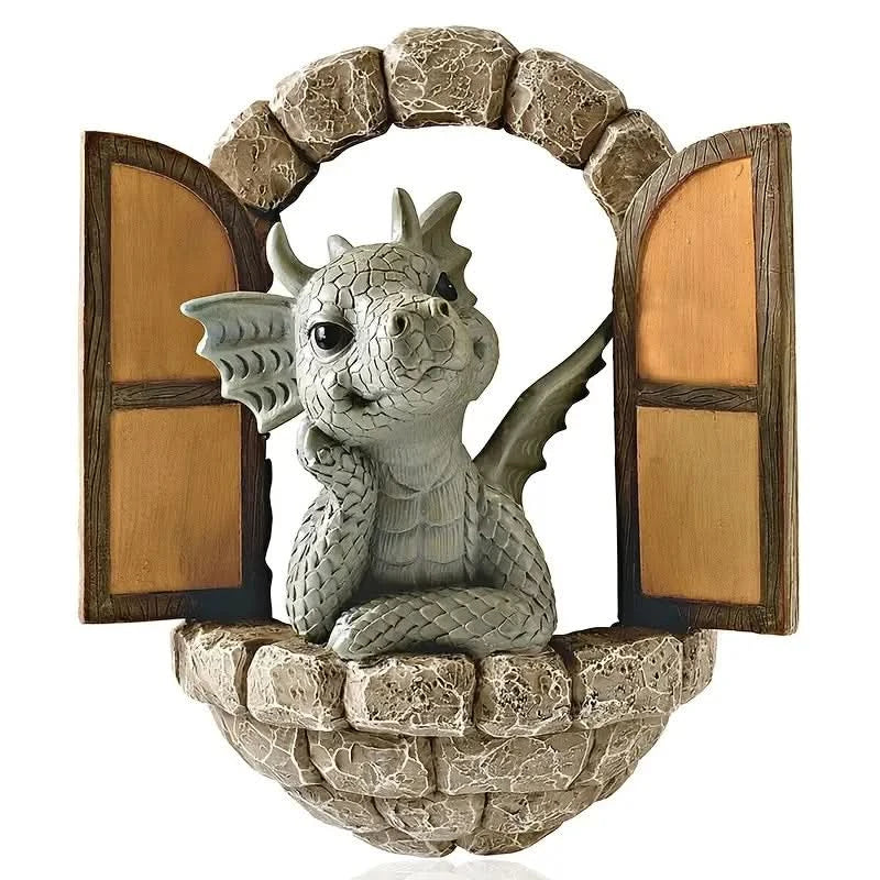 Enchanted Dragon Outdoor Garden Ornament