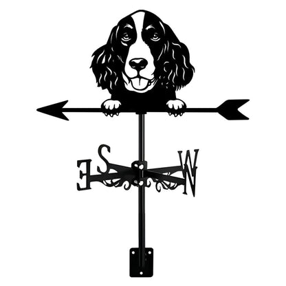 English Springer Spaniel Dog Silhouette Stainless Steel Weathervane