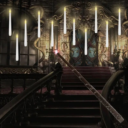 Floating LED Candle Lighting Set with Wand