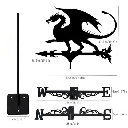 Dragon Fantasy Stainless Steel Weathervane