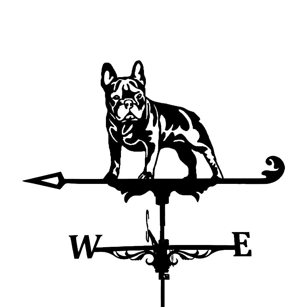 French Bulldog Silhouette Stainless Steel Weathervane