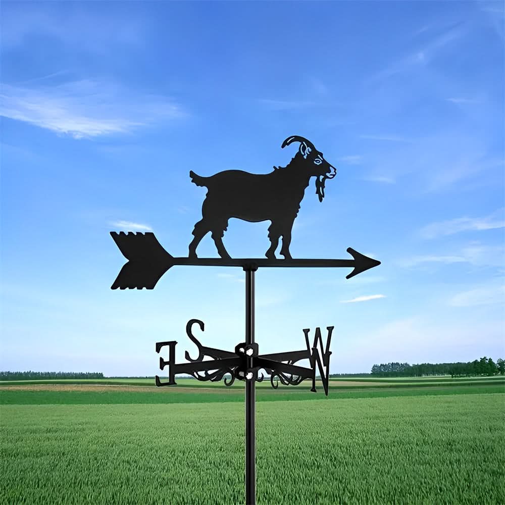Goat Farm Animal Stainless Steel Weathervane