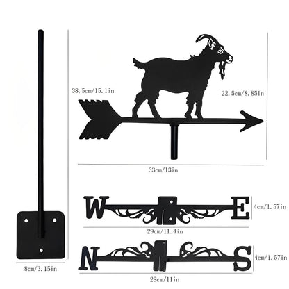 Goat Farm Animal Stainless Steel Weathervane